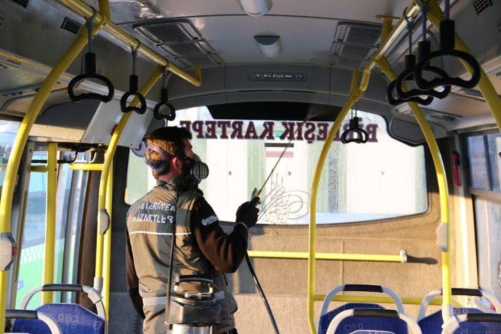 Toplu taşıma araçlarında koronovirüs temizliği yapıldı G2