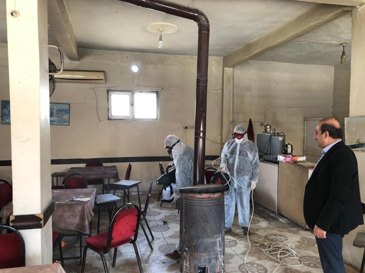 Eruh&rsquo;ta camiler ve kafeler dezenfekte edildi