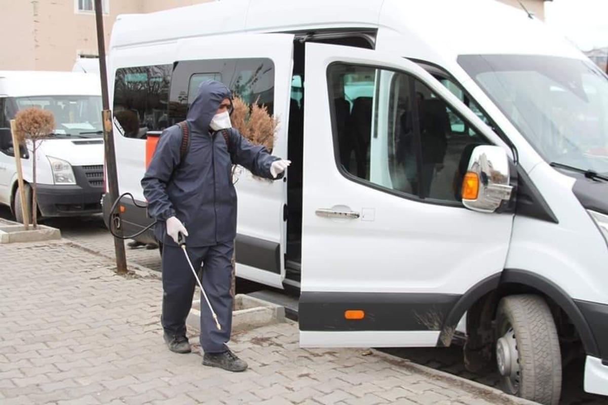 &Ouml;zalp Belediyesinden dezenfekte &ccedil;alışması