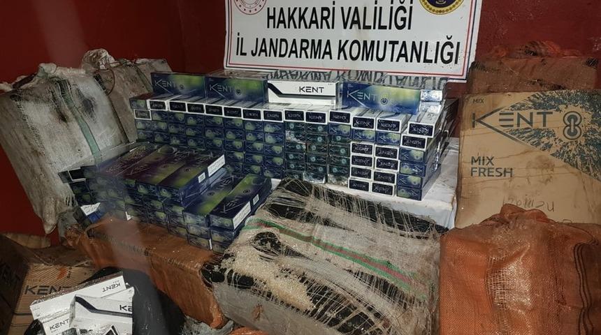 Hakkari’de 17 bin 500 paket kaçak sigara ele geçirildi