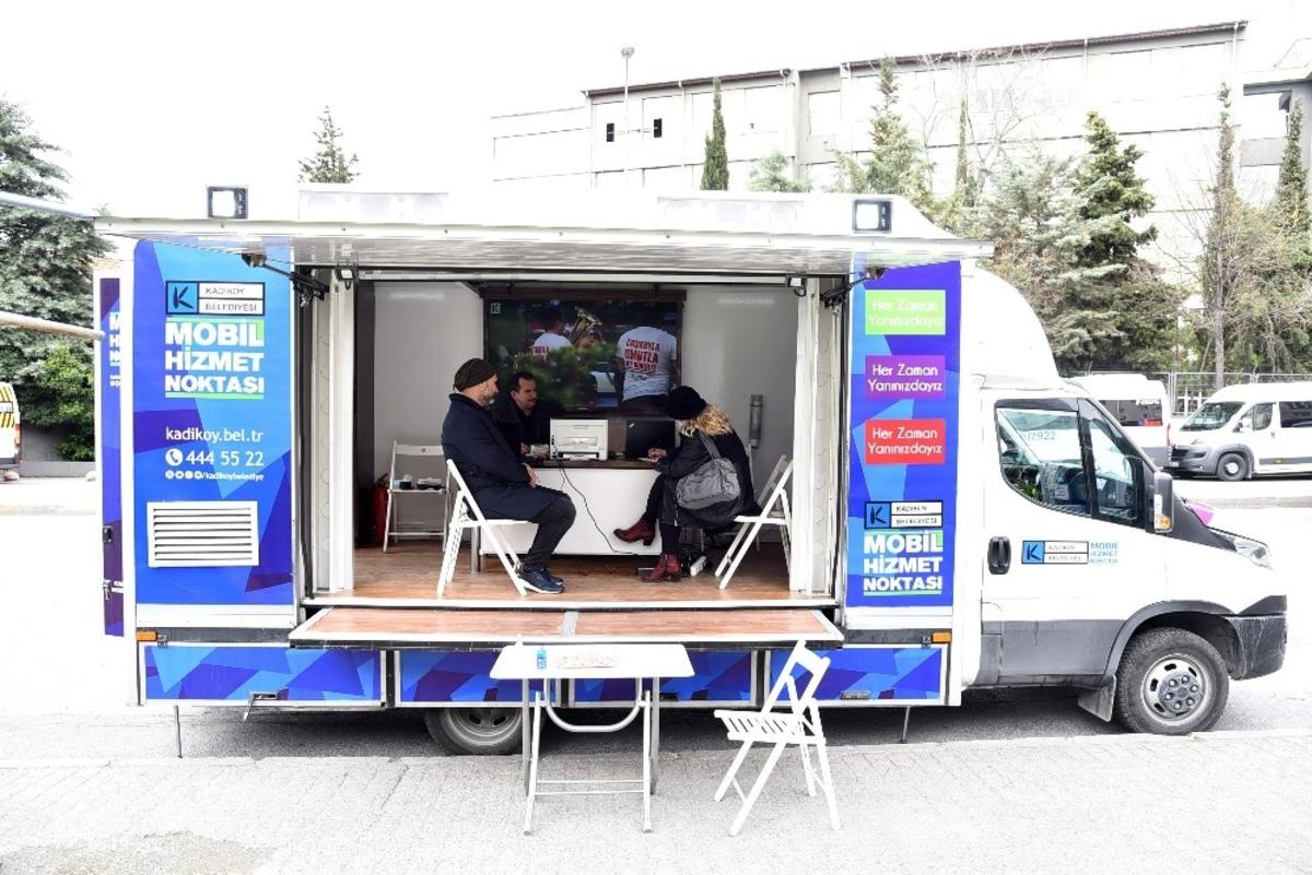 Kadık&ouml;y&rsquo;de koronaya karşı mobil belediyecilik