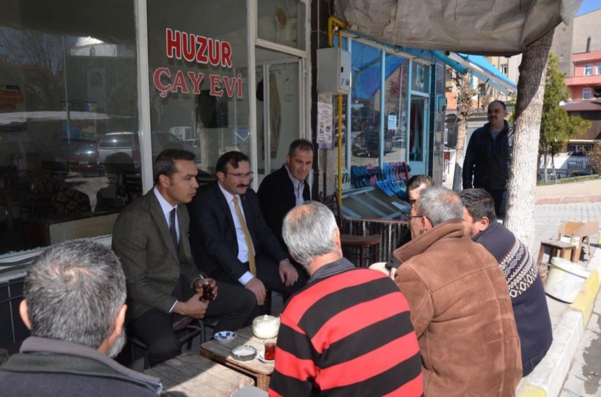 Kaymakam ve başkan esnafları ziyaret etti