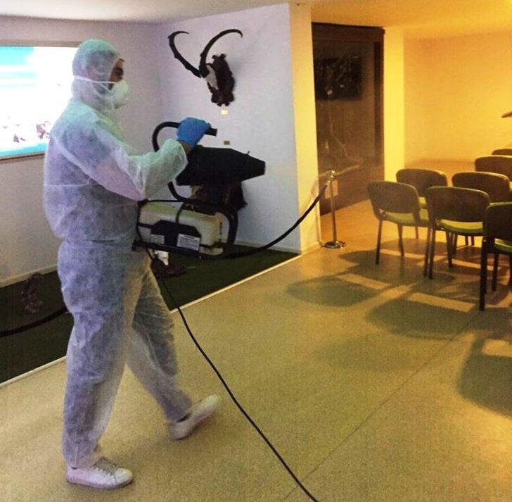 DKMP Aydın Şubesi dezenfekte edildi G1