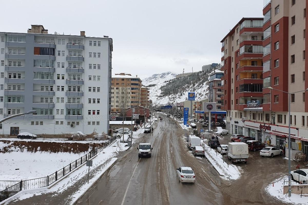 G&uuml;m&uuml;şhane&rsquo;de kar yağışı