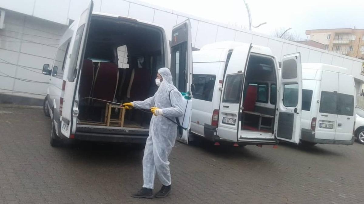 &Ccedil;ınar&rsquo;da dezenfekte &ccedil;alışmaları