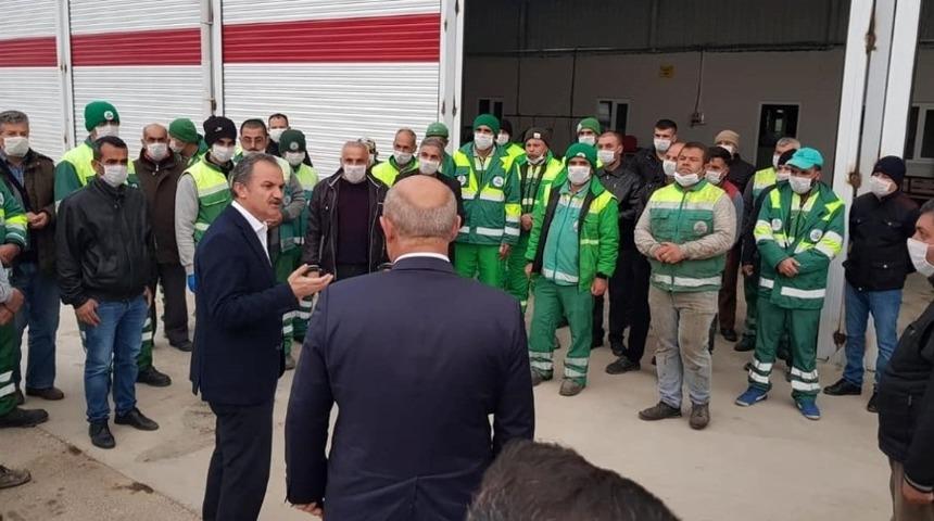 Başkan Kılınç, temizlik çalışmalarını inceledi