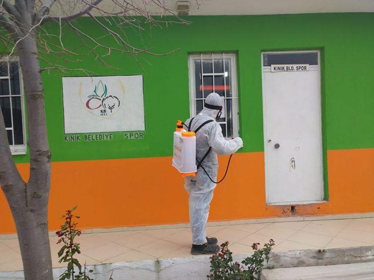 Kınık ve Çiğli’de koronavirüsüne karşı dezenfekte G1