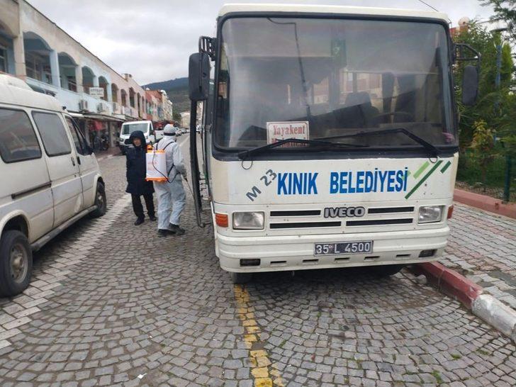 Kınık ve Çiğli’de koronavirüsüne karşı dezenfekte G2