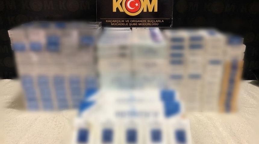 Ev aramasında ka&ccedil;ak sigara ele ge&ccedil;irildi