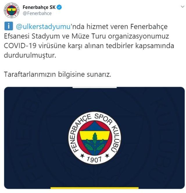 Fenerbah&ccedil;e den koronavir&uuml;s a&ccedil;ıklaması! 1