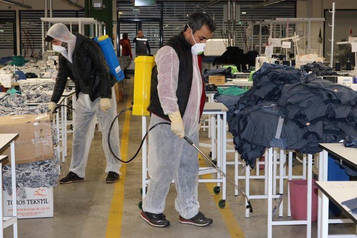 OSB’deki fabrikalar dezenfekte edildi G1