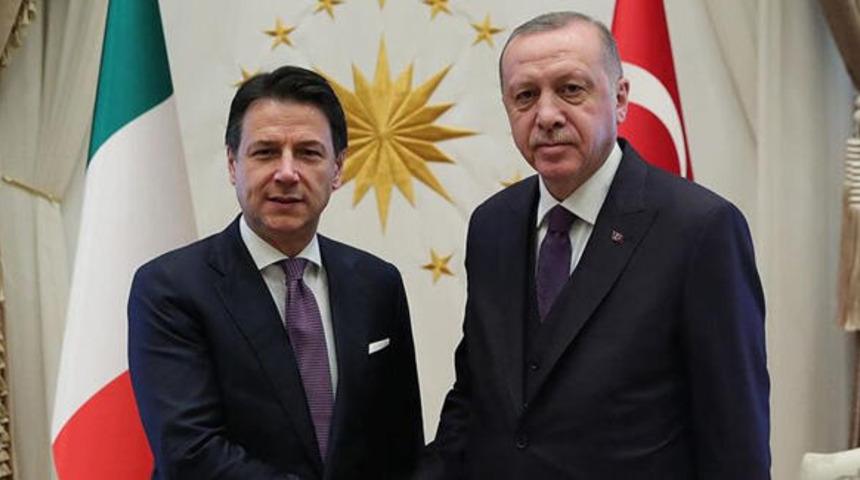 Cumhurbaşkanı Erdoğan, İtalya Başbakanı Conte arasında koronavirüs görüşmesi