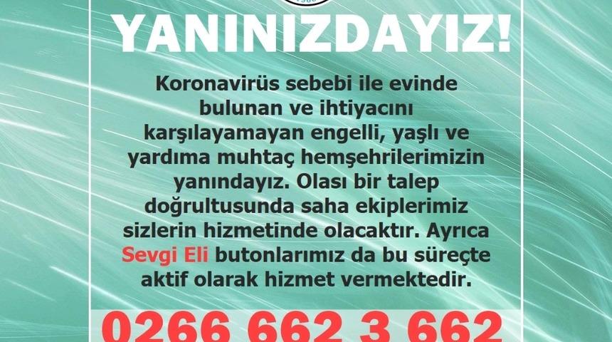 Dursunbey&rsquo;de evinden &ccedil;ıkmayanlara belediye destek olacak