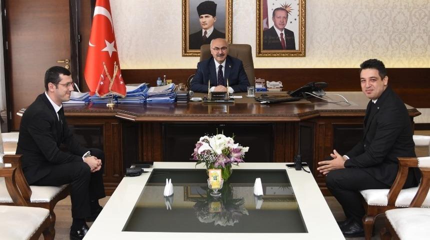 Aydın TRAC y&ouml;netiminden Vali K&ouml;şger&rsquo;e ziyaret