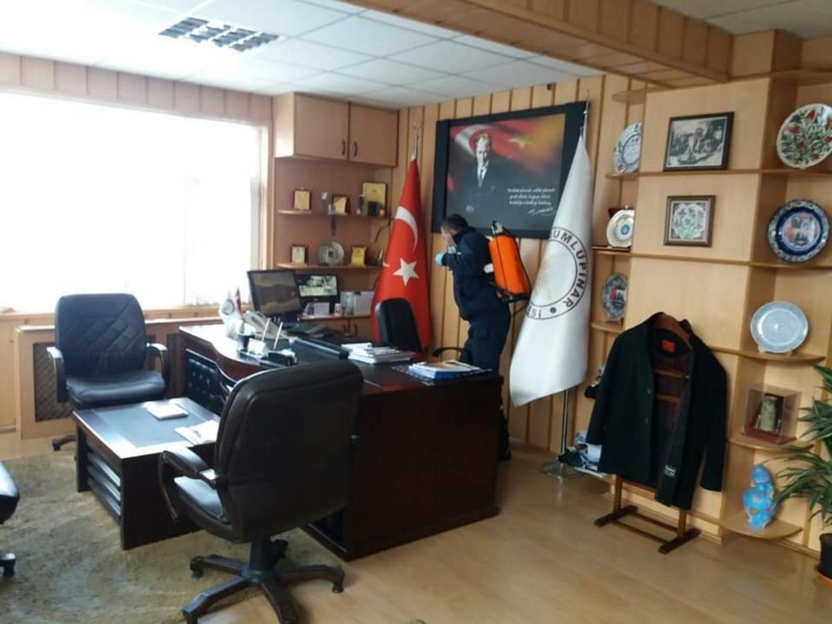 Dumlupınar&rsquo;da Korana vir&uuml;s tedbirleri