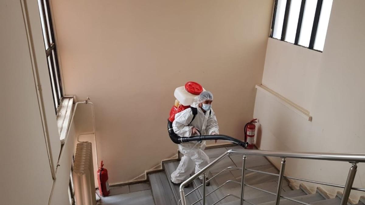 Aşkale&rsquo;de dezenfeksiyon &ccedil;alışmaları s&uuml;r&uuml;yor