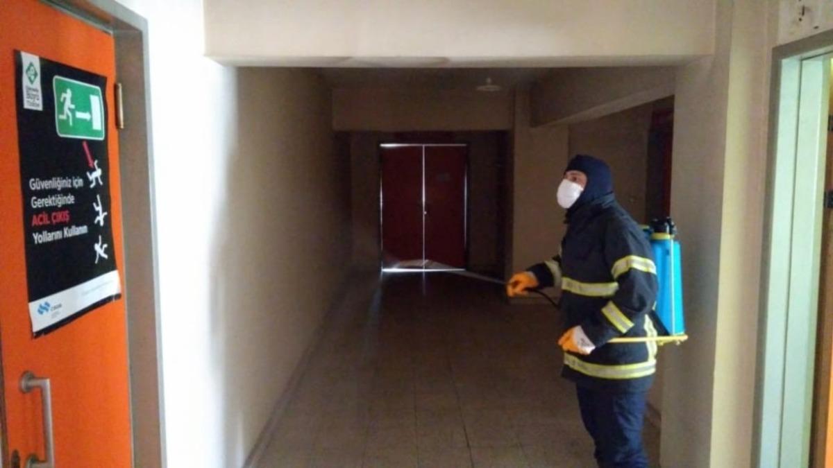 İtfaiye M&uuml;d&uuml;rl&uuml;ğ&uuml; dezenfekte edildi