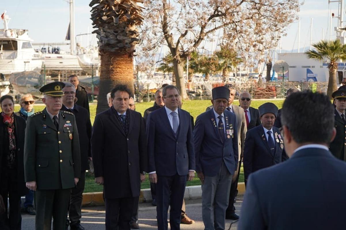 18 Mart &ccedil;elenk sunma t&ouml;reni yapıldı