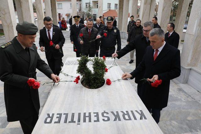 Kırklareli’de Çanakkale Zaferi’nin 105. yılında sakin tören