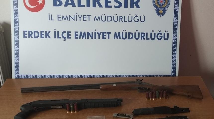 Erdek’te silah operasyonu