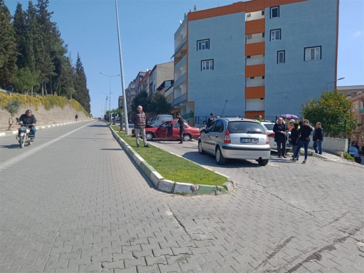 Direğe &ccedil;arparak durabildi