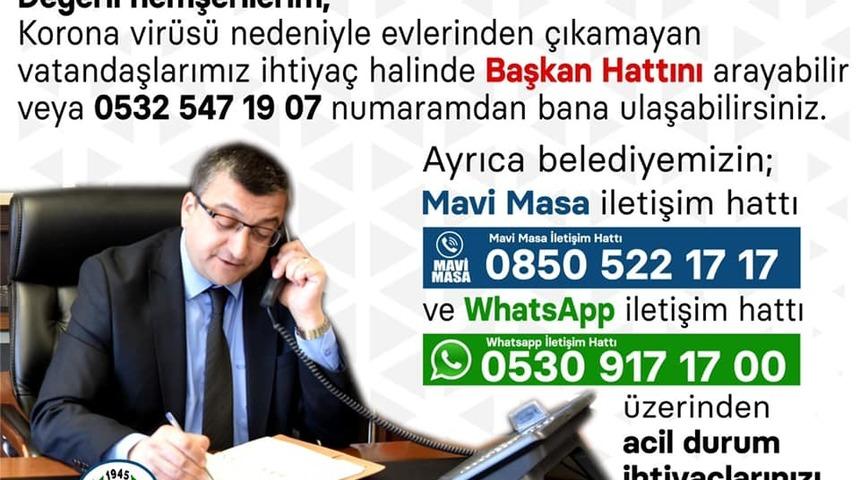 &Ccedil;an&rsquo;da korona vir&uuml;s tedbirleri kapsamında &rsquo;Alo Başkan Hattı&rsquo; kuruldu