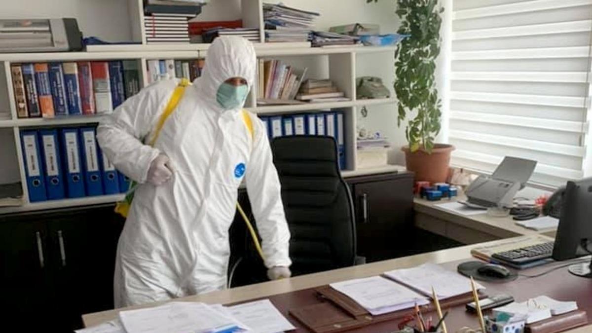 Keskin&rsquo;de &rsquo;korona vir&uuml;s&uuml;&rsquo;ne karşı dezenfekte &ccedil;alışmaları