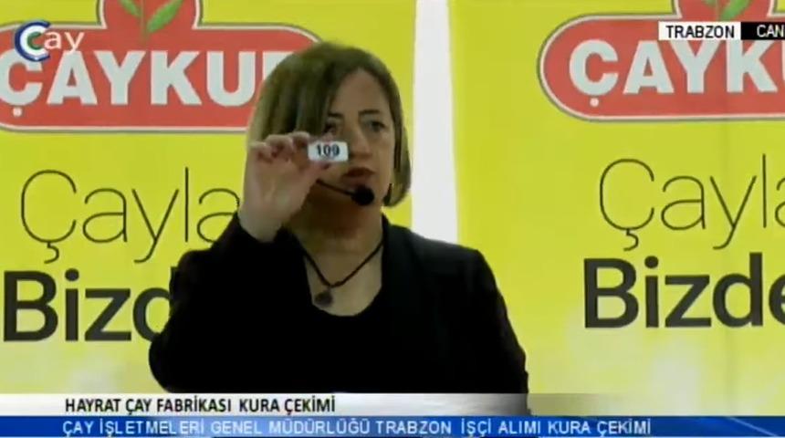 Çaykur işçi alımı kura sonuçları canlı yayın! Trabzon kurası çekiliyor! 