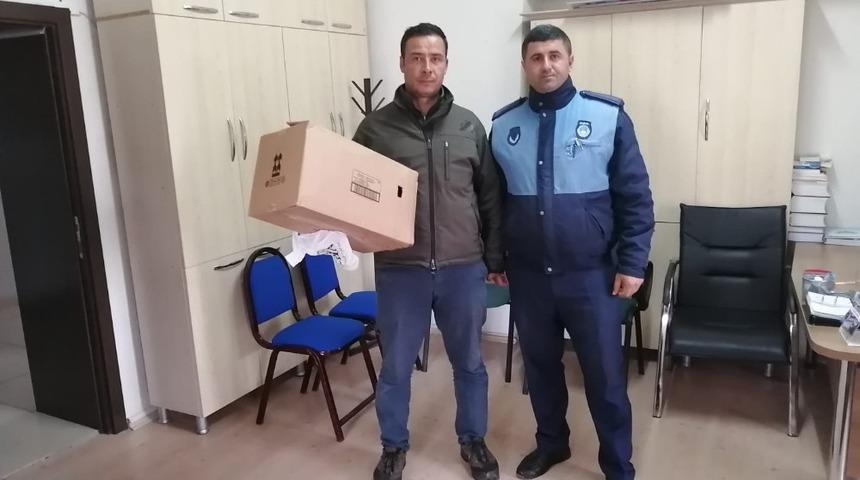 Yaralı şahin bulundu