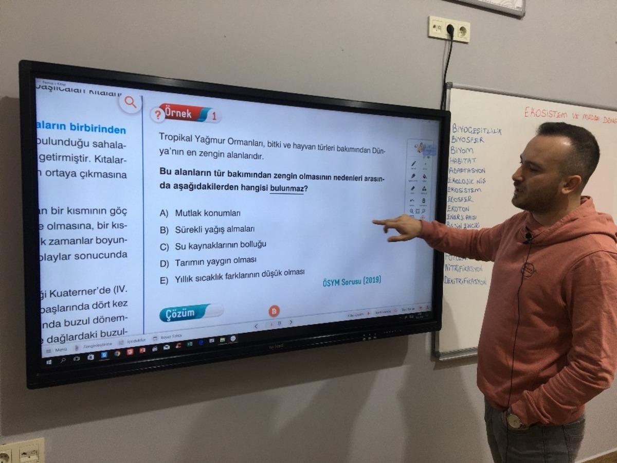 Altınk&uuml;re okulları canlı yayın derslerine başladı