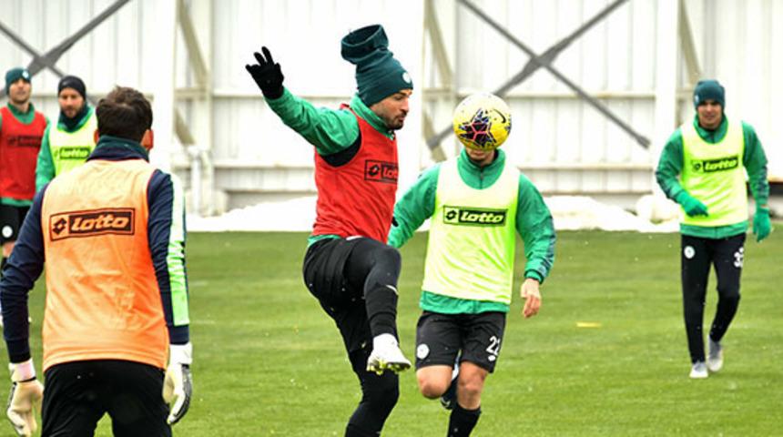 Konyaspor, Gençlerbirliği maçı hazırlıklarına devam etti.