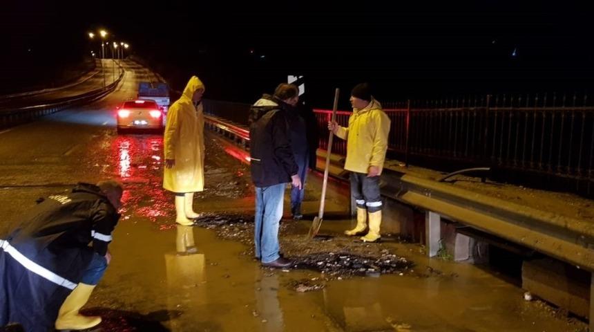 Başkan Kılınç’tan yağış denetimi