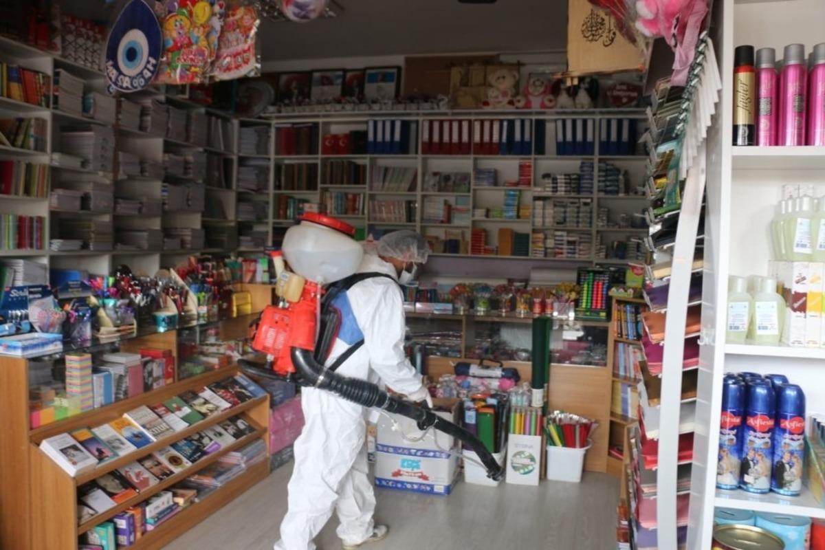 Aşkale&rsquo;de dezenfekte &ccedil;alışmaları devam ediyor