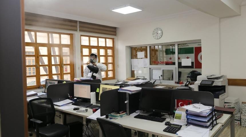 Dezenfekte &ccedil;alışmaları hız verildi