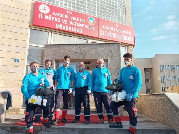 Kocasinan’da tüm kamu kurumları dezenfekte edildi G3