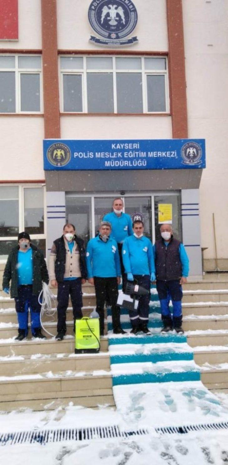 Kocasinan’da tüm kamu kurumları dezenfekte edildi G4