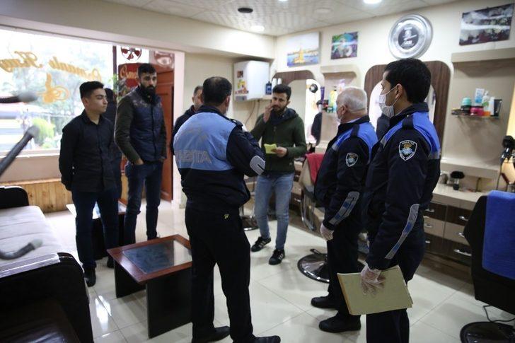 Haliliye Zabıtasından kuaförlere uyarı G2