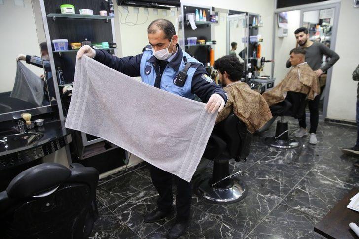 Haliliye Zabıtasından kuaförlere uyarı G3