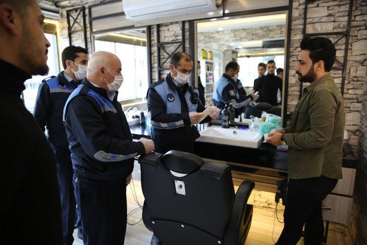 Haliliye Zabıtasından kuaförlere uyarı G4