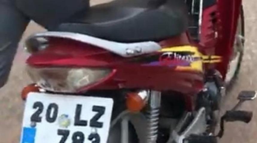 &Ccedil;alınan motosiklet i&ccedil;in sosyal medyadan yardım istedi