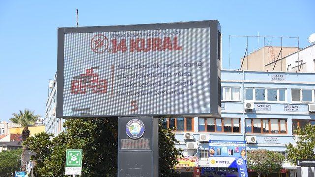 Salihli Belediyesi korona virüse karşı halkı bilgilendiriyor