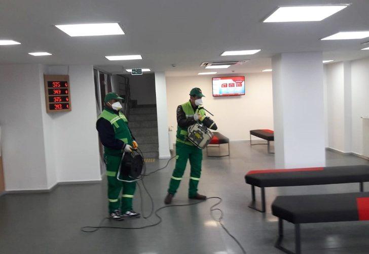 Resmi kurumlar korona virüsüne karşı dezenfekte ediliyor G2