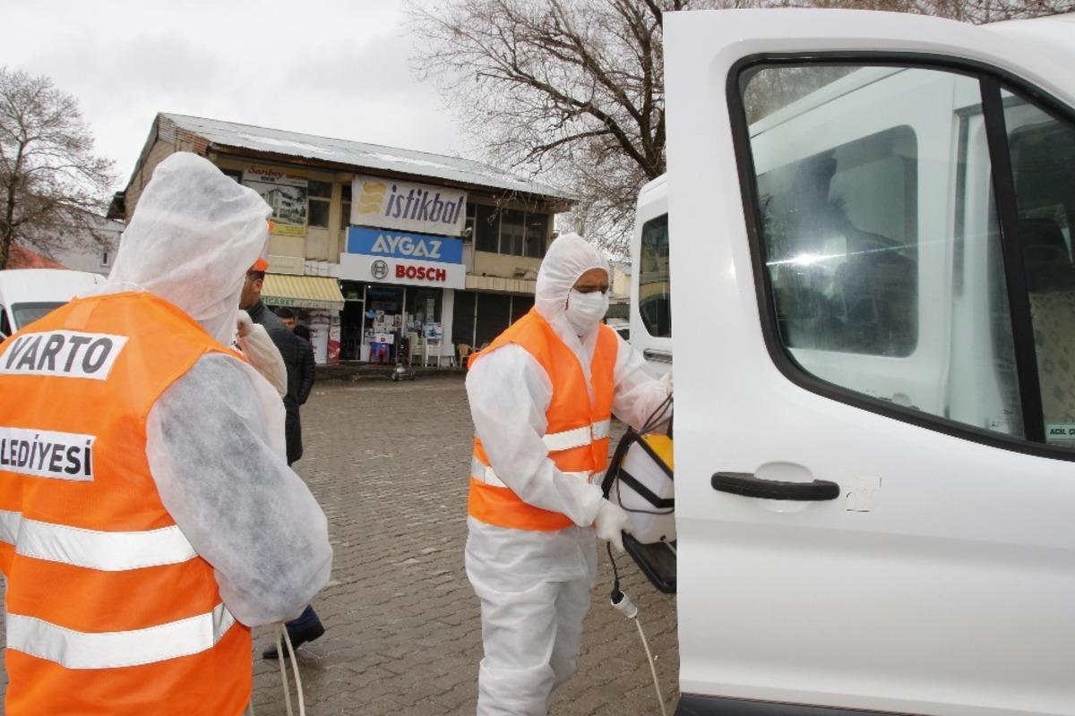 Varto&rsquo;da dezenfekte &ccedil;alışması