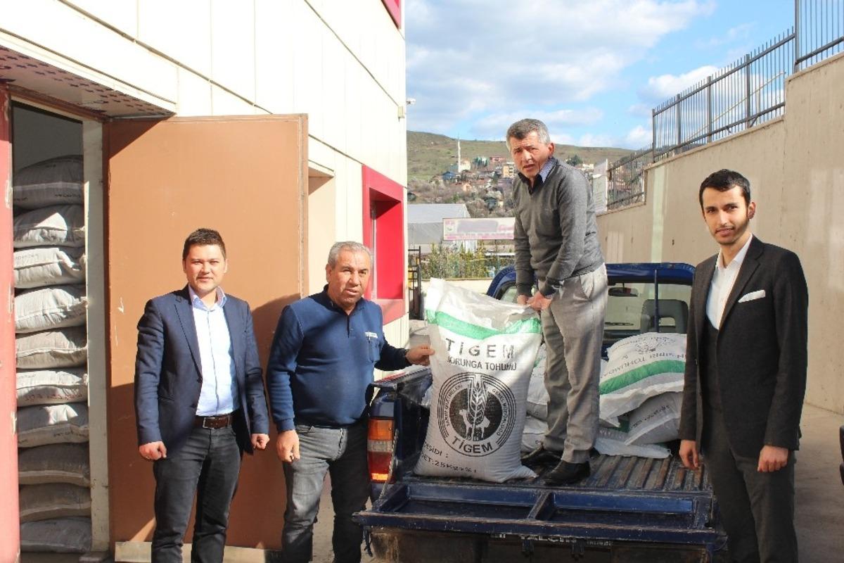&Uuml;reticilere 12 bin 800 kilogram yem bitkileri tohumu dağıtıldı