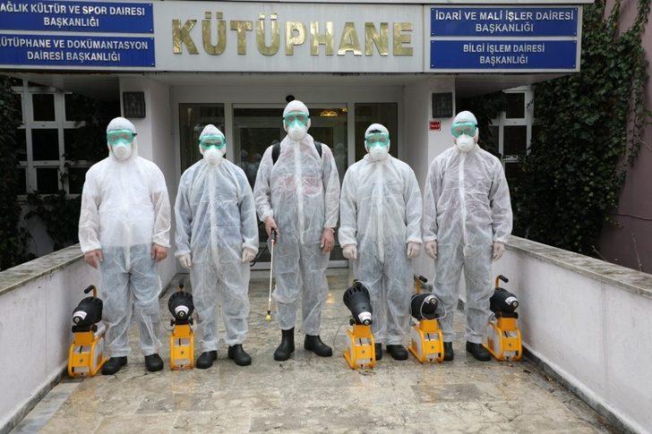 Bartın Üniversitesi’nde dezenfekte çalışmaları devam ediyor G3