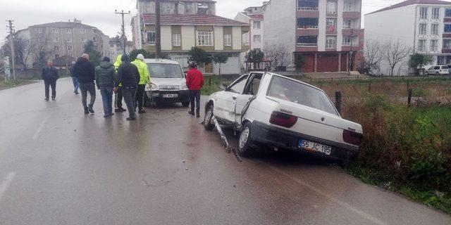 Bafra’da trafik kazası: 1 yaralı