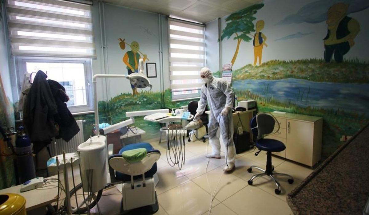 Bayburt&rsquo;ta kamu kurumları dezenfekte edildi