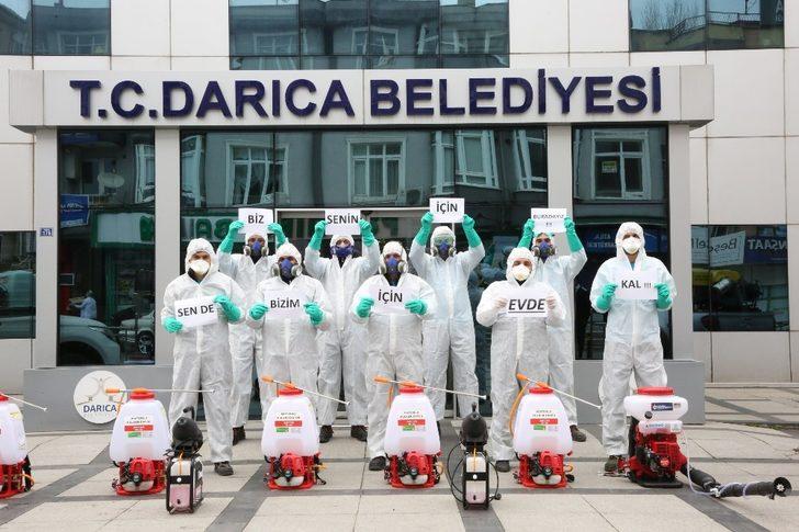 Darıca Belediyesi ekiplerinden ‘Evde kal’ çağrısı G1