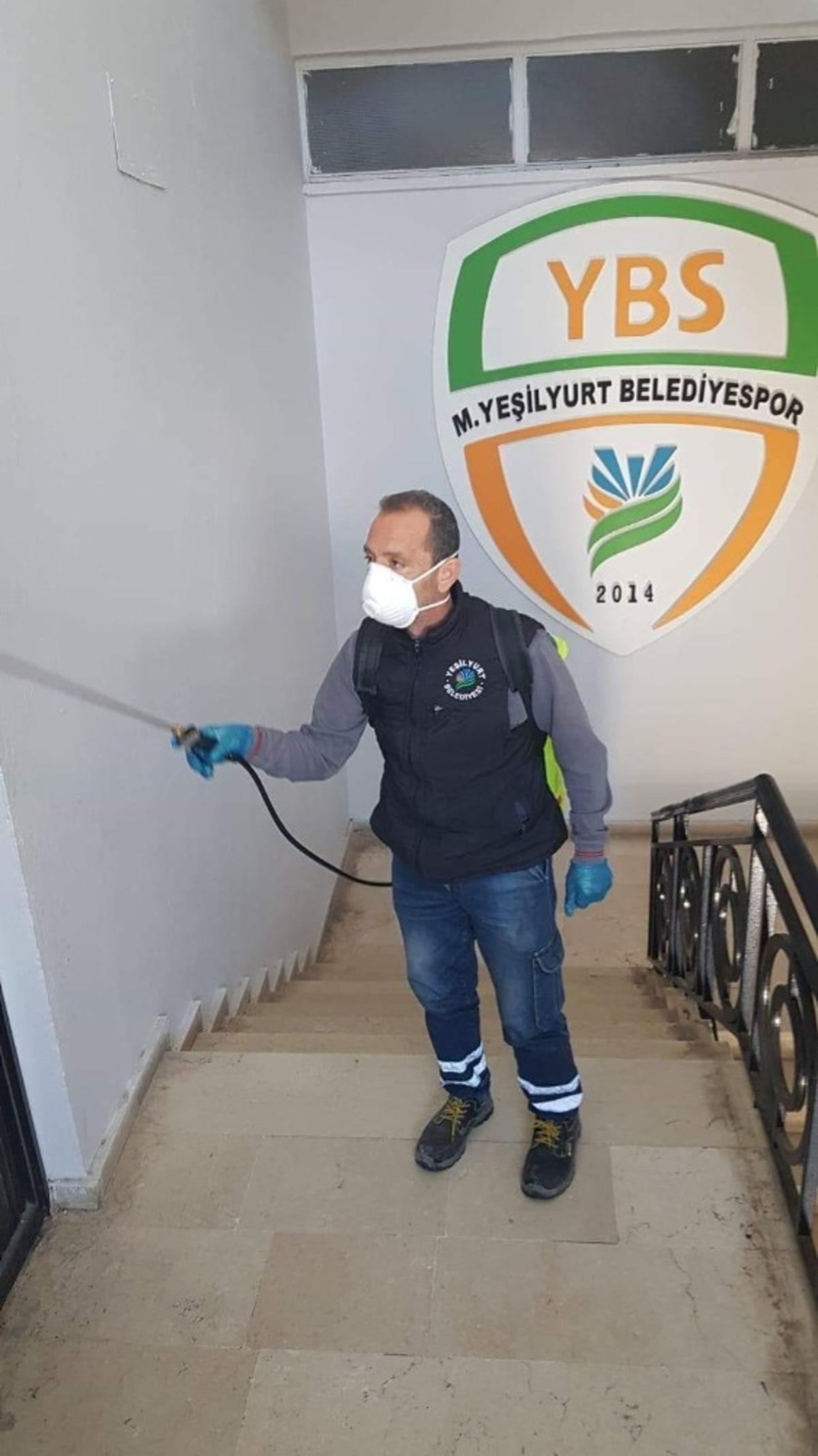 Yeşilyurt Belediyespor&rsquo;da korona vir&uuml;s &ouml;nlemleri