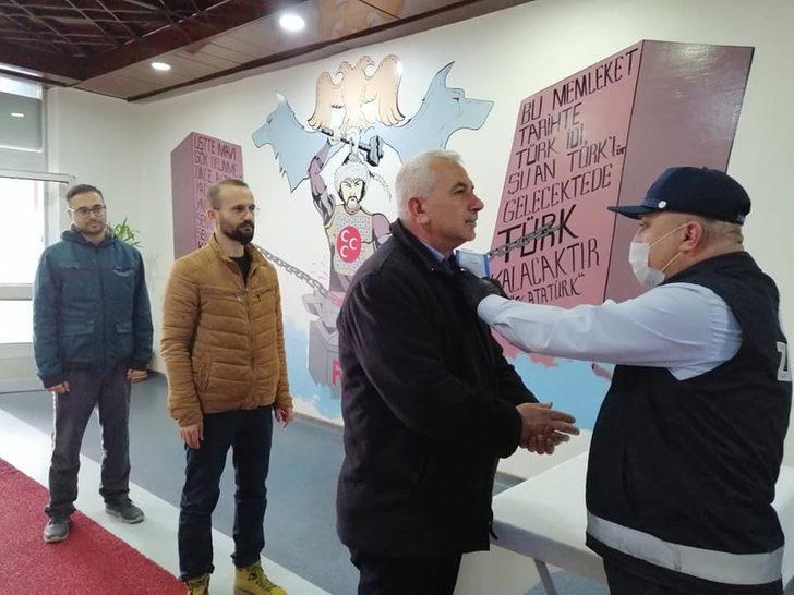 Sungurlu Belediyesi’ne girişlerde ateş ölçümü uygulaması başladı G1